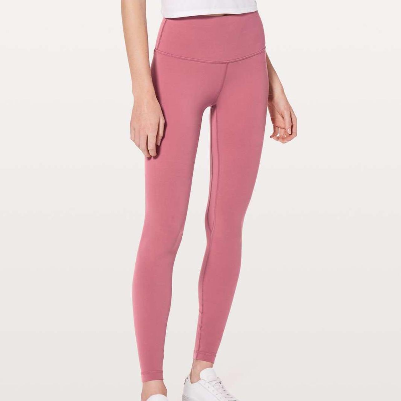 pastel pink lululemon leggings