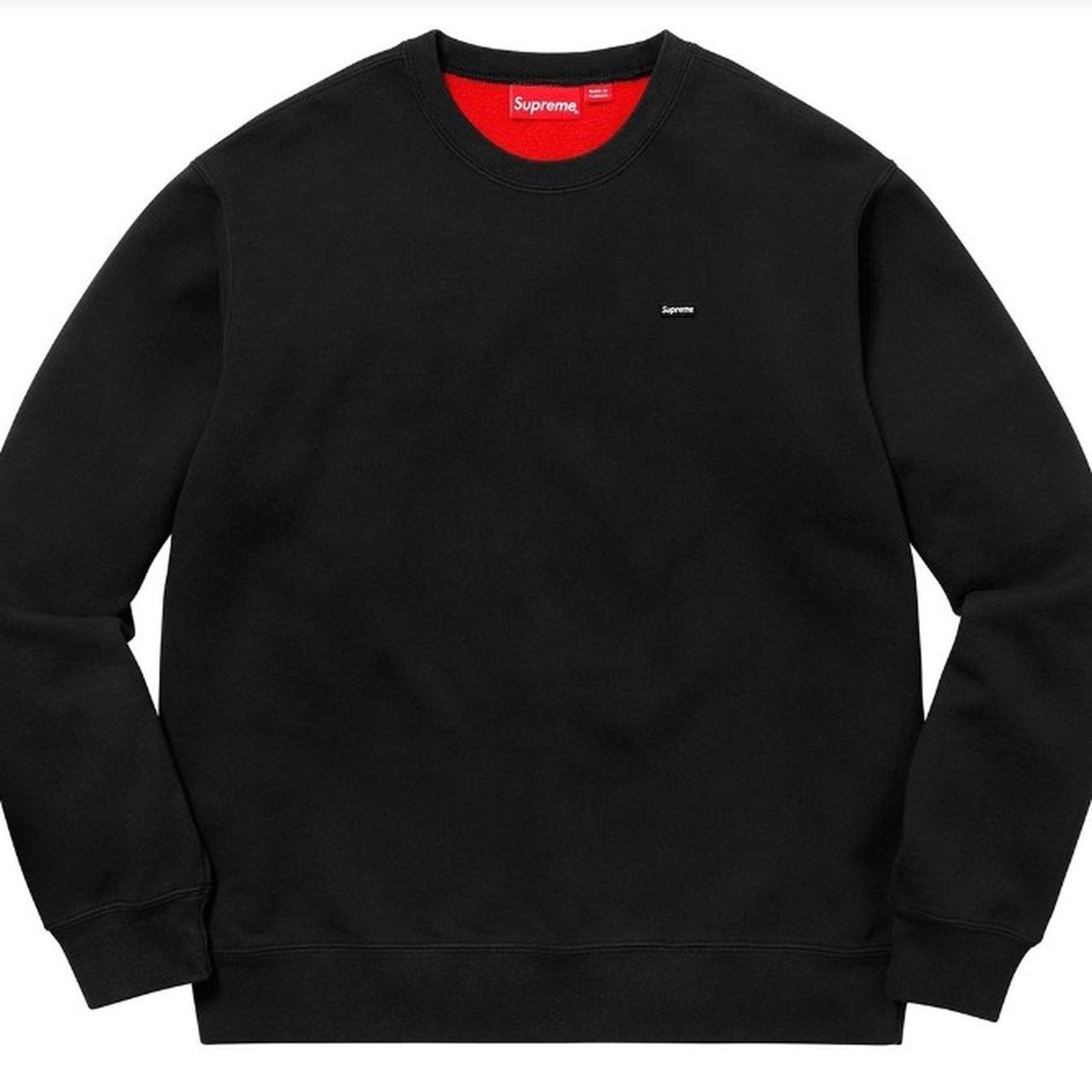 Supreme crewneck contrast sweatshirt Black/Red , Size...