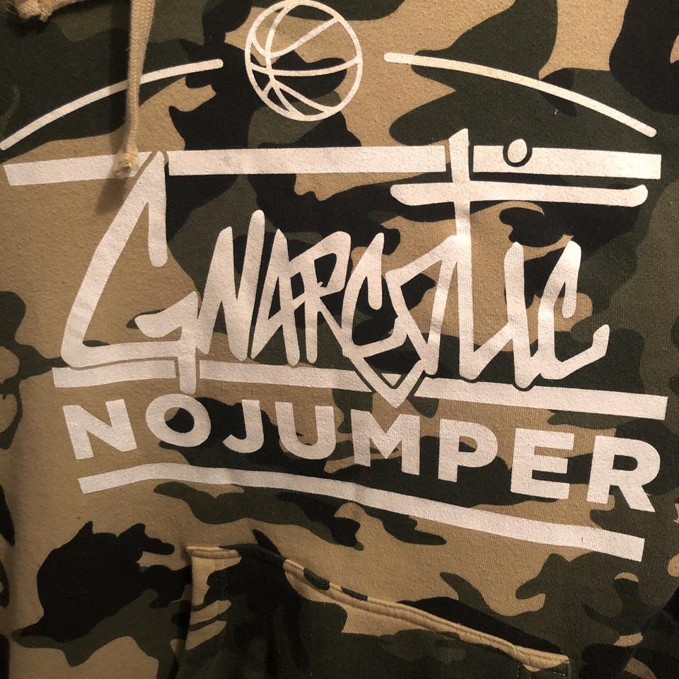 GNARCOTIC X NO JUMPER collaboration camo hoodie size. Depop