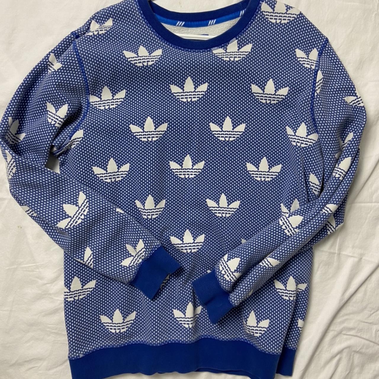 vintage adidas crew 🗣💙 kind of still obsessed lol... - Depop