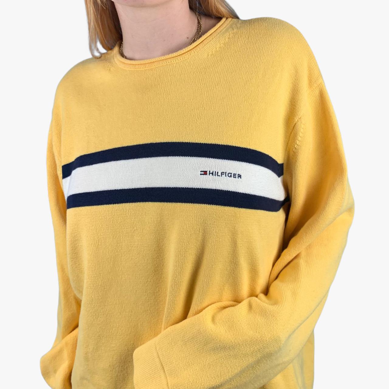 ikke organ ubrugt Yellow Tommy Hilfiger Sweater Like new condition,... - Depop