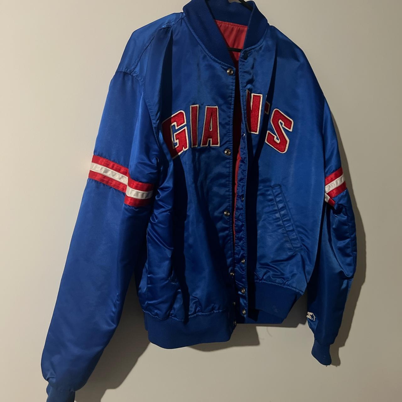 Vintage 90s NY Giants Starter Jacket Has some minor - Depop