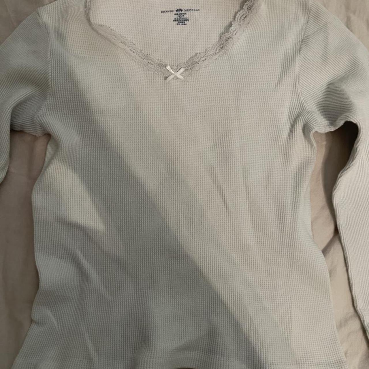 Product Image 1 - white brandy melville sonia top.