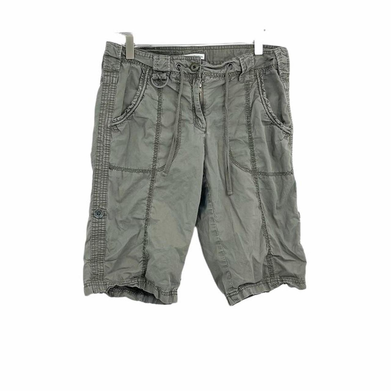 Vintage Y2K Grunge Low Rise Bermuda Cargo Shorts SZ...