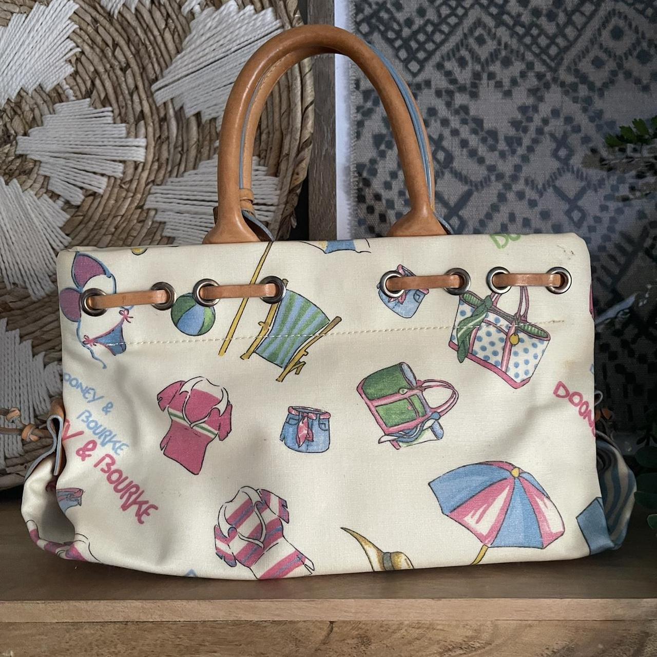 Dooney Bourke Vintage Y2K Mini Bag Cream Beach Day Depop