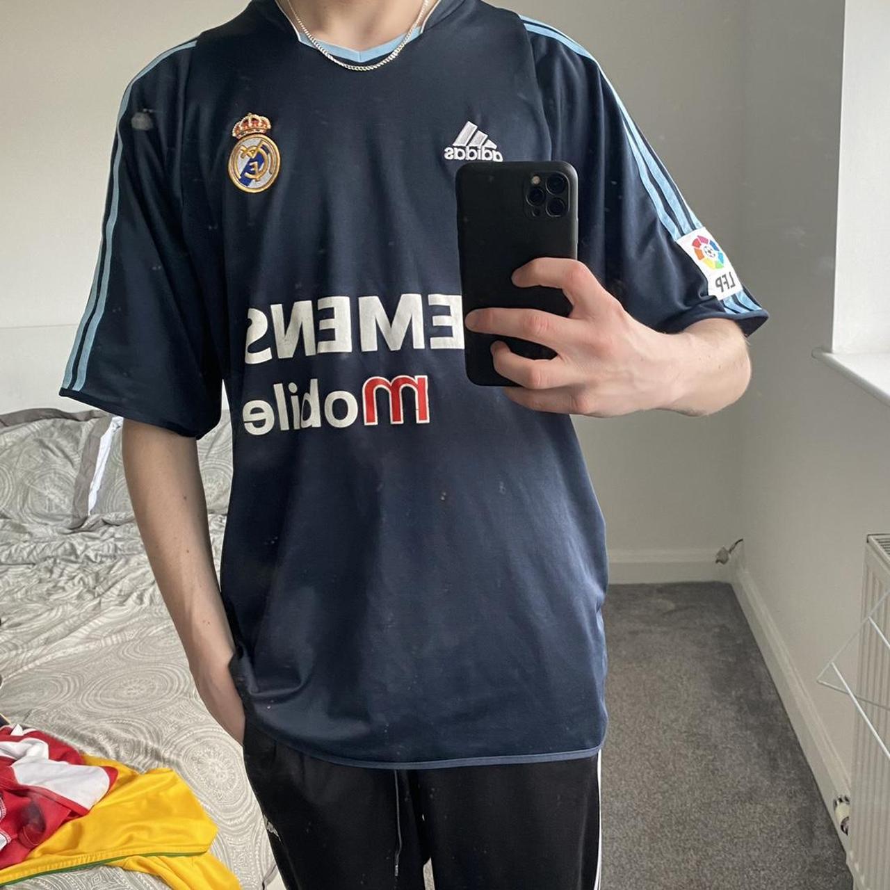 REAL MADRID 2003 2004 AWAY FOOTBALL SHIRT JERSEY ADIDAS