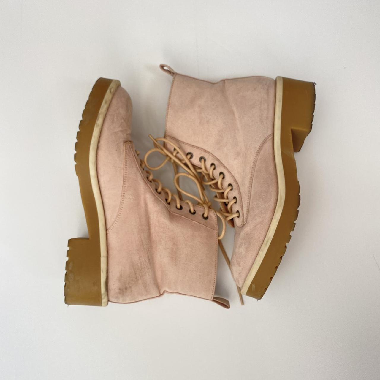 Baby Pink Combat Boots 💕 D E T A I L S size US 40... Depop