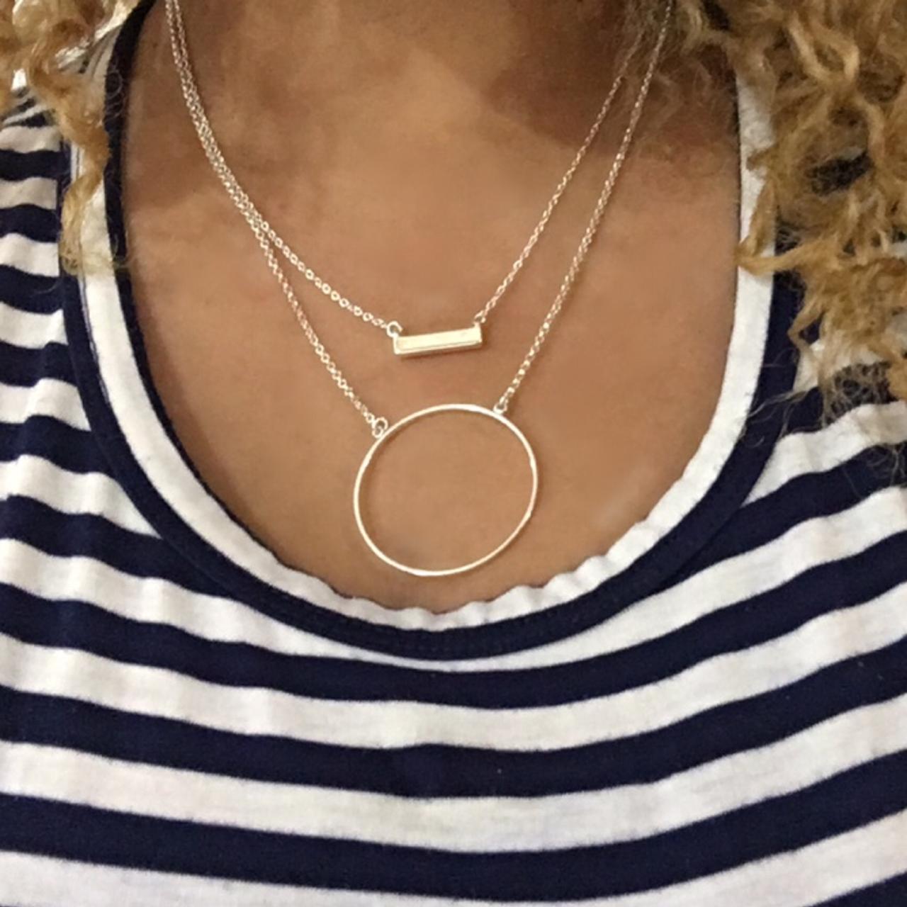 Lele sadoughi circle on sale necklace