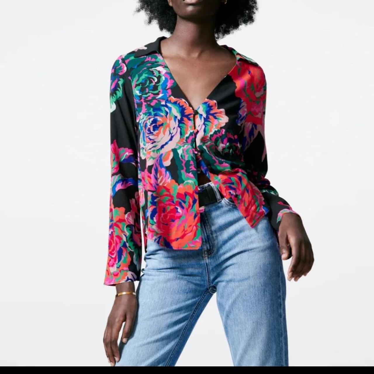 zara colourful shirt