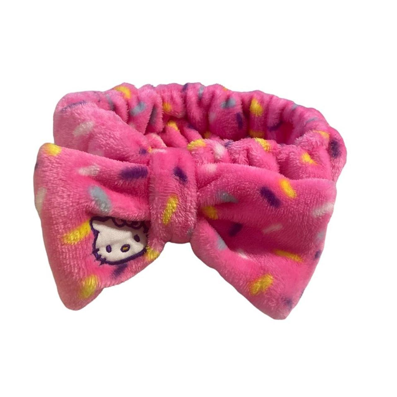 Adorable pink hello kitty makeup headband! Never... Depop
