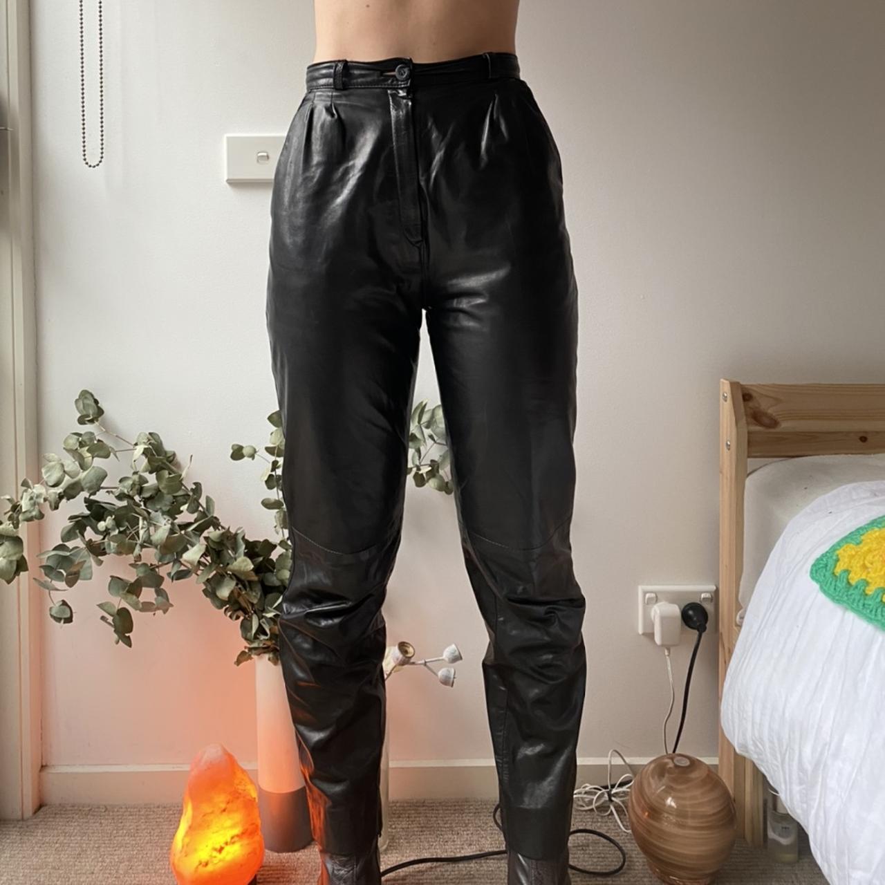 🐍 high-waisted leather pants 🐍 “a dream turned... - Depop