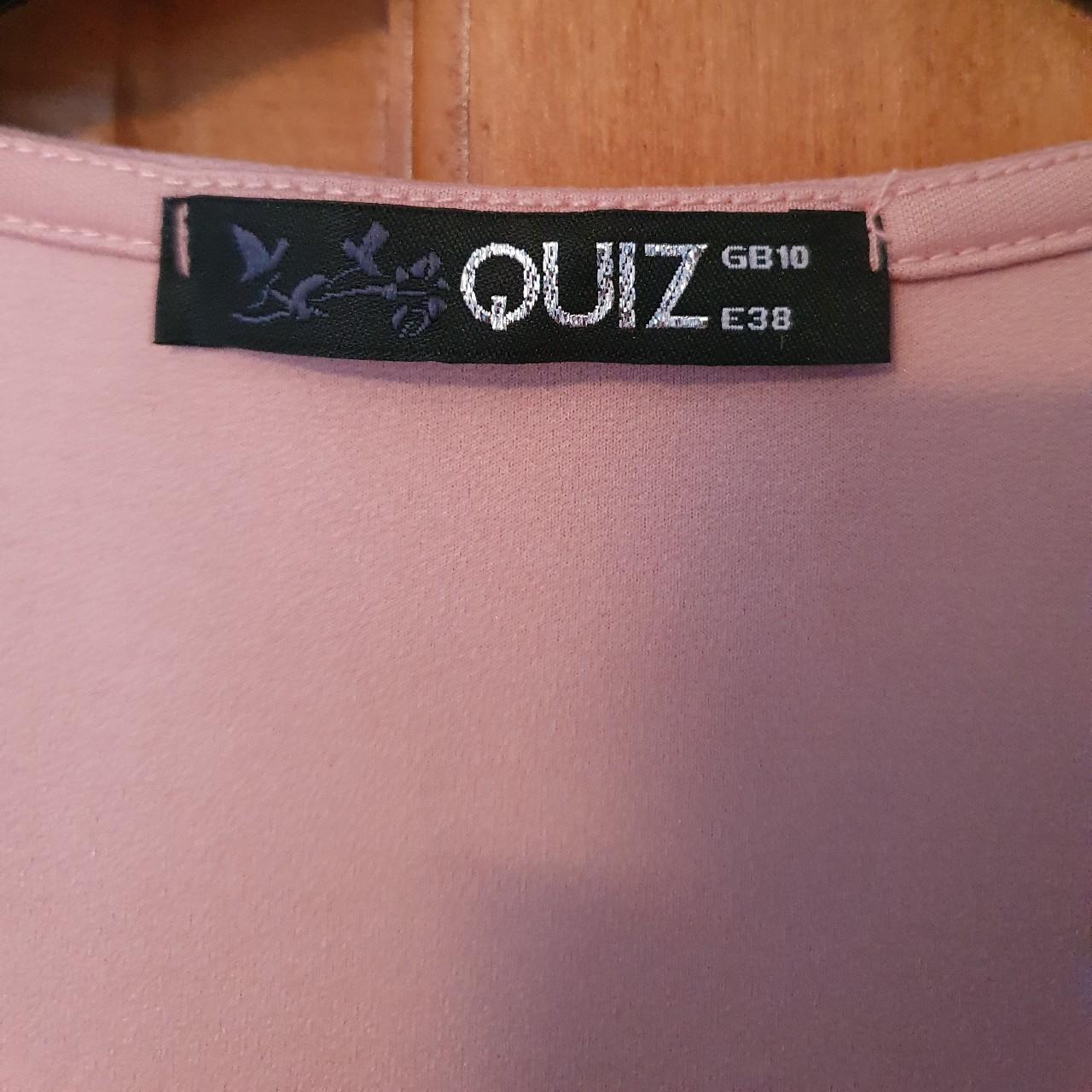 Quiz Pink Midi V neck Dress with Ruffle... Depop