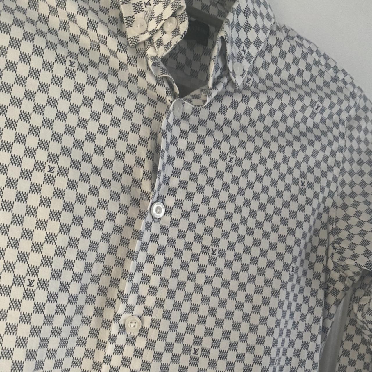 Louis Vuitton long sleeve polo shirt Size - Depop