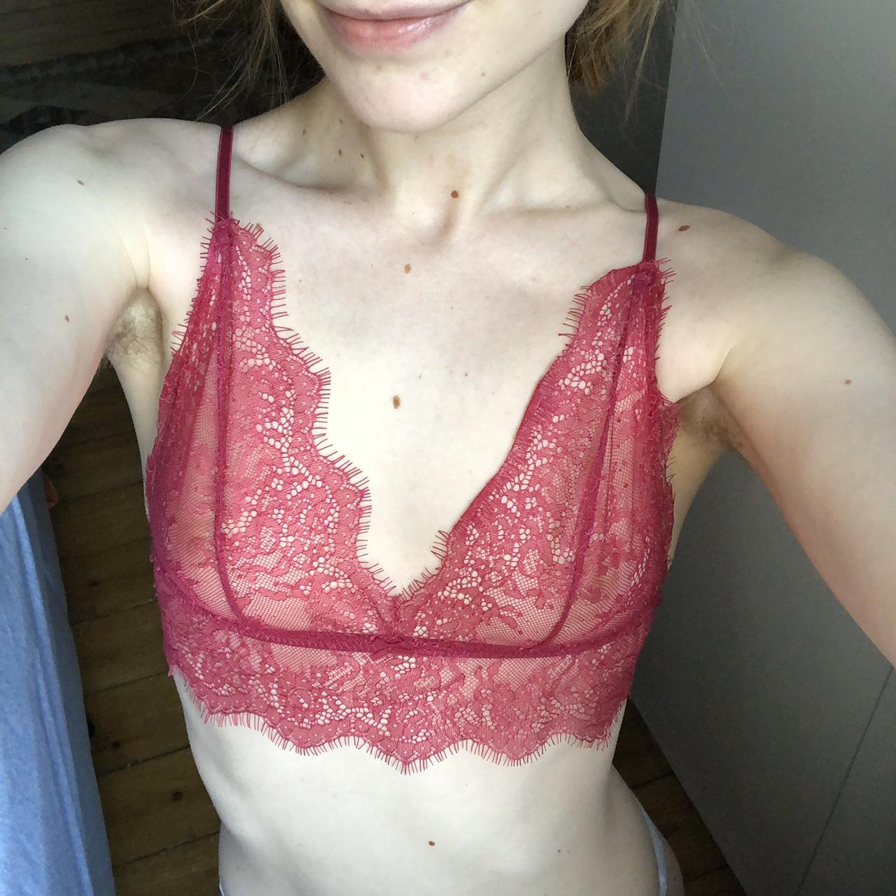 Buy Victoria's Secret PINK Red Pepper Lace Strappy Back Longline Bralette  from the Next UK online shop