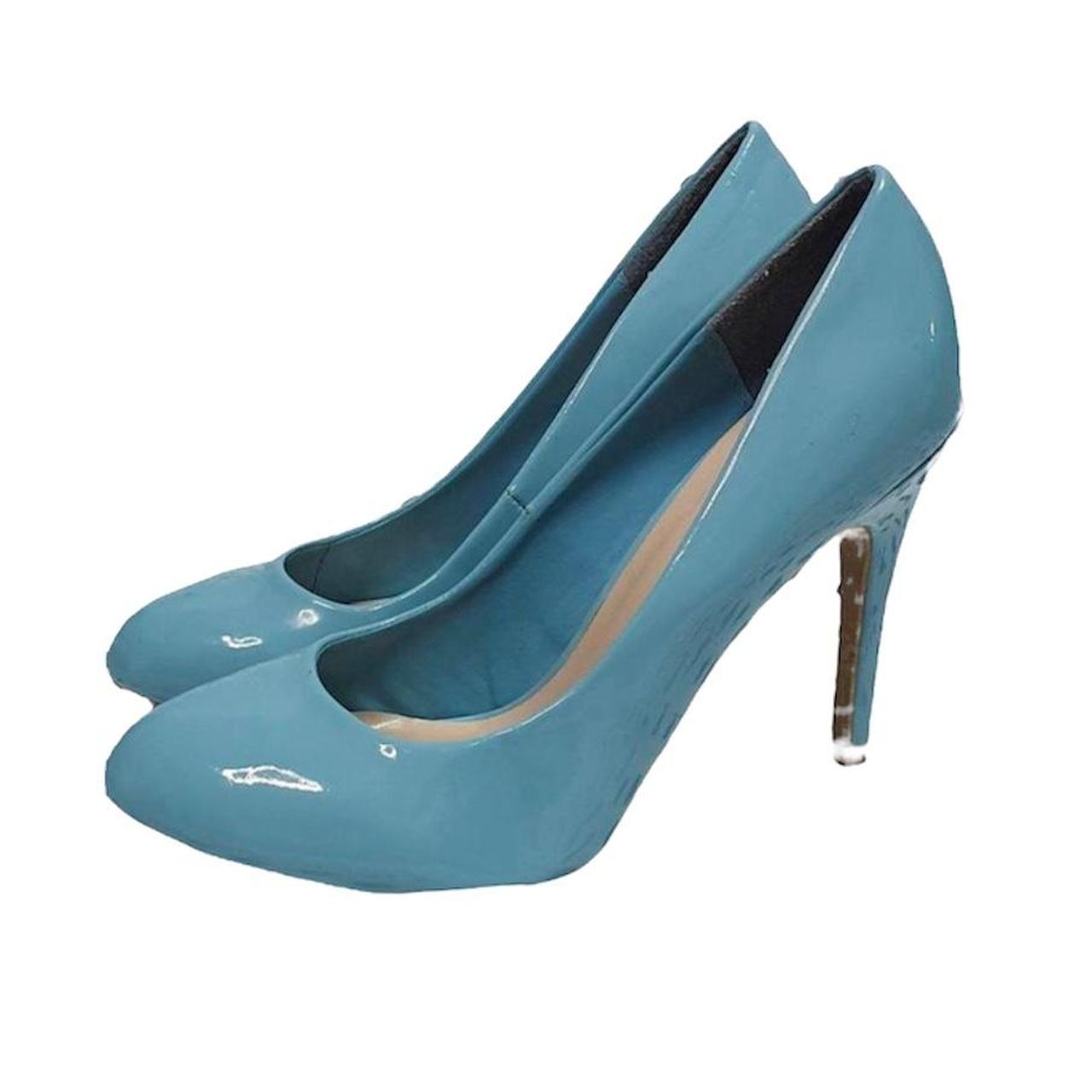 Carvela Patent Baby Blue Heels Pumps Size 4 Really. Depop