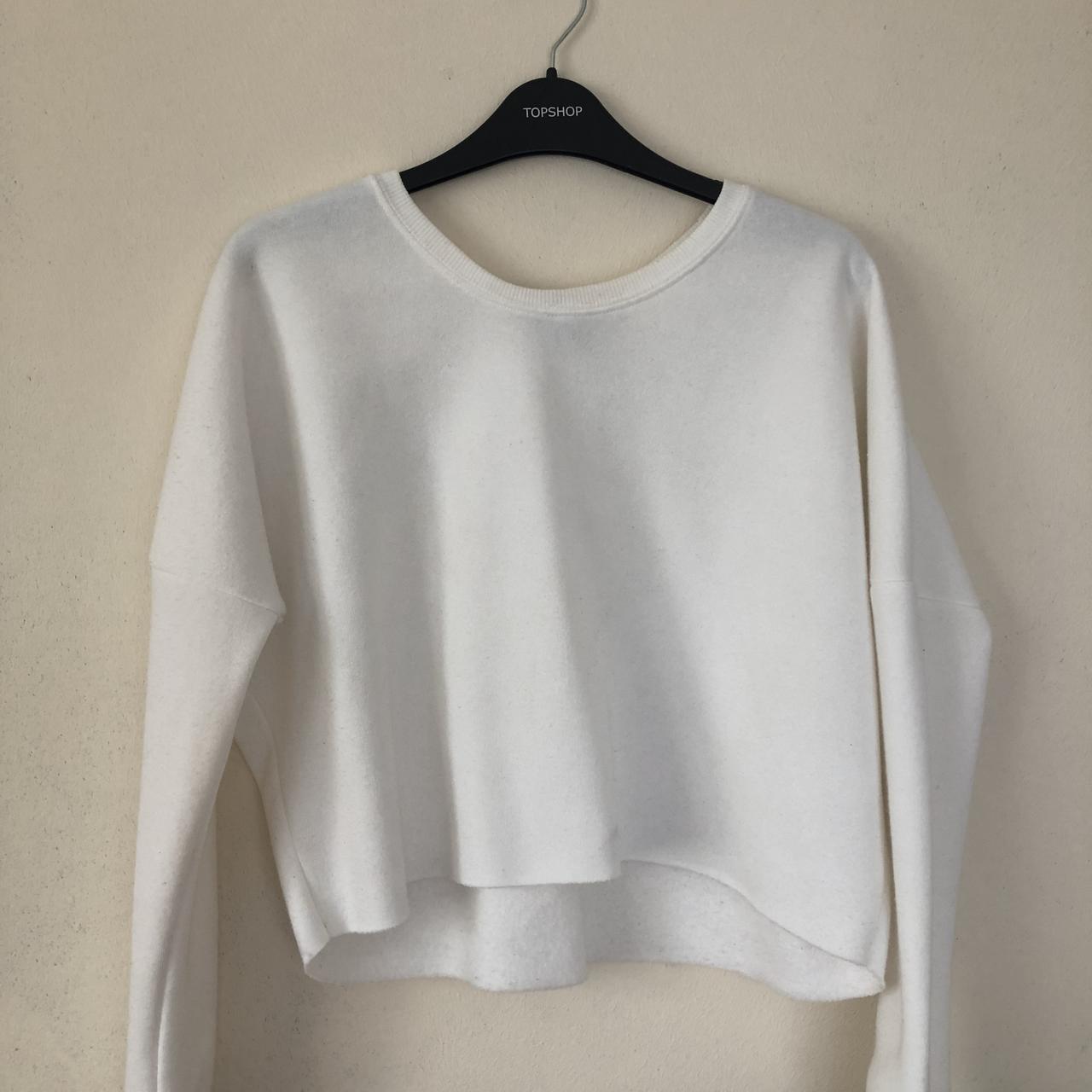 Plt white cropped outlet jumper