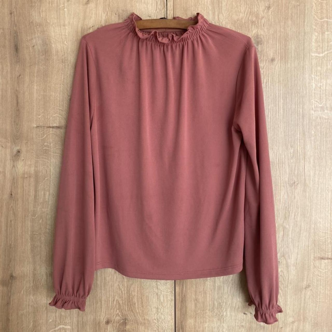 Zara Women's Pink Blouse | Depop