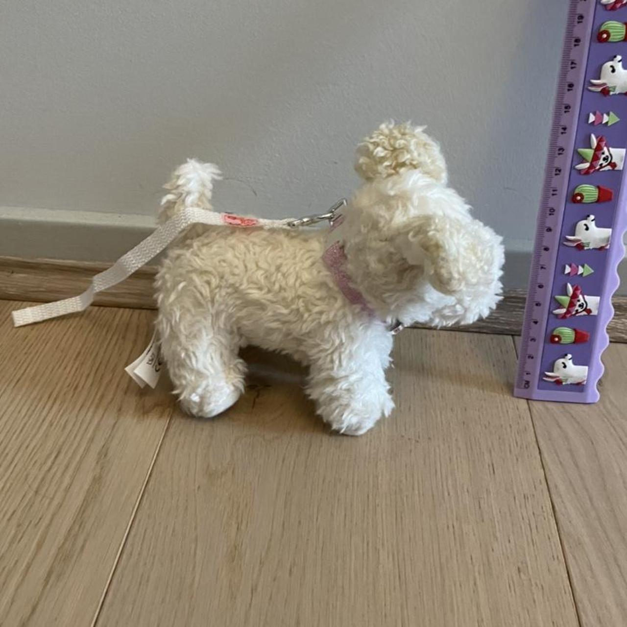 Beautiful soft toy puppy dog with leash plushie... Depop