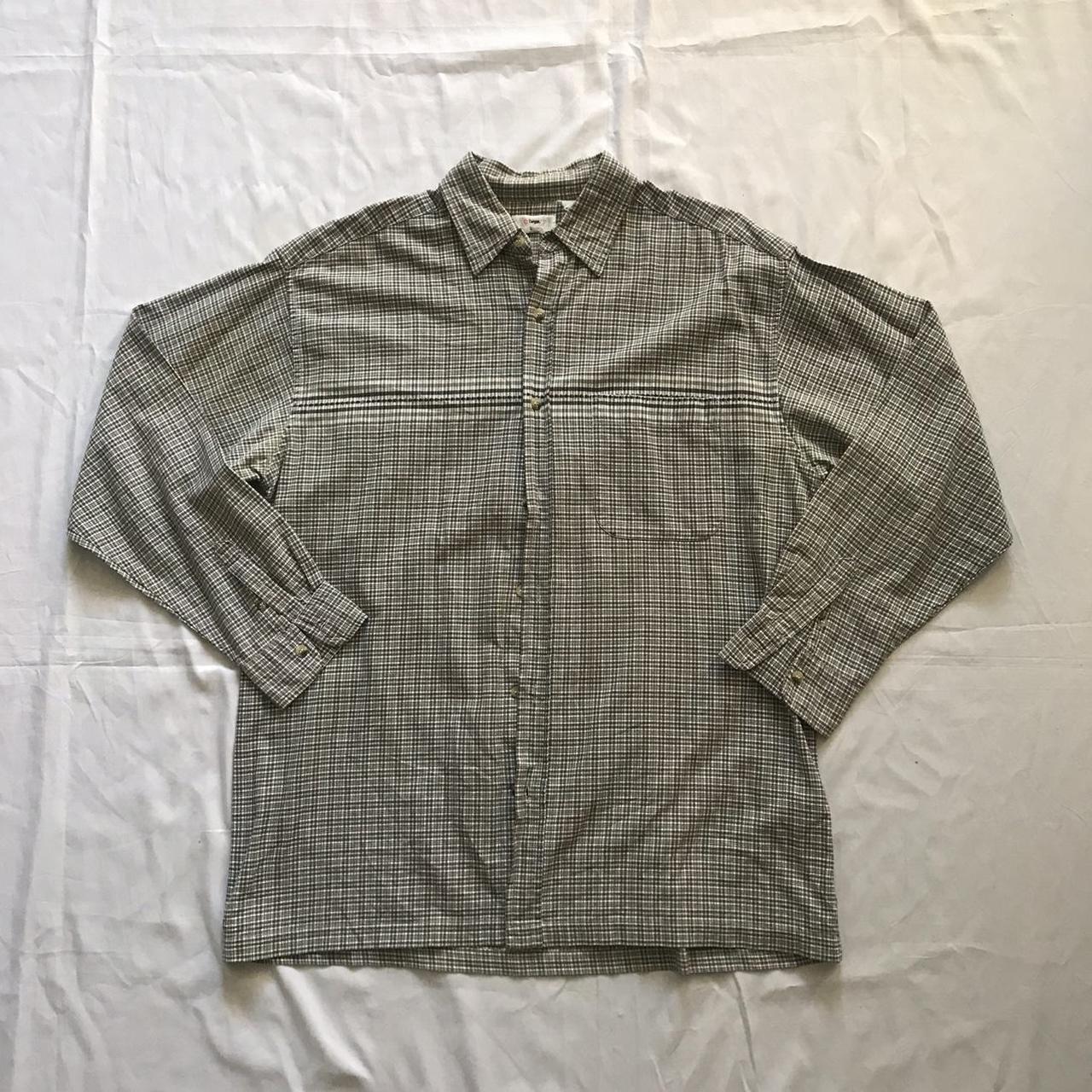 gorgeous vintage checkered shirt 0:) long sleeve... - Depop