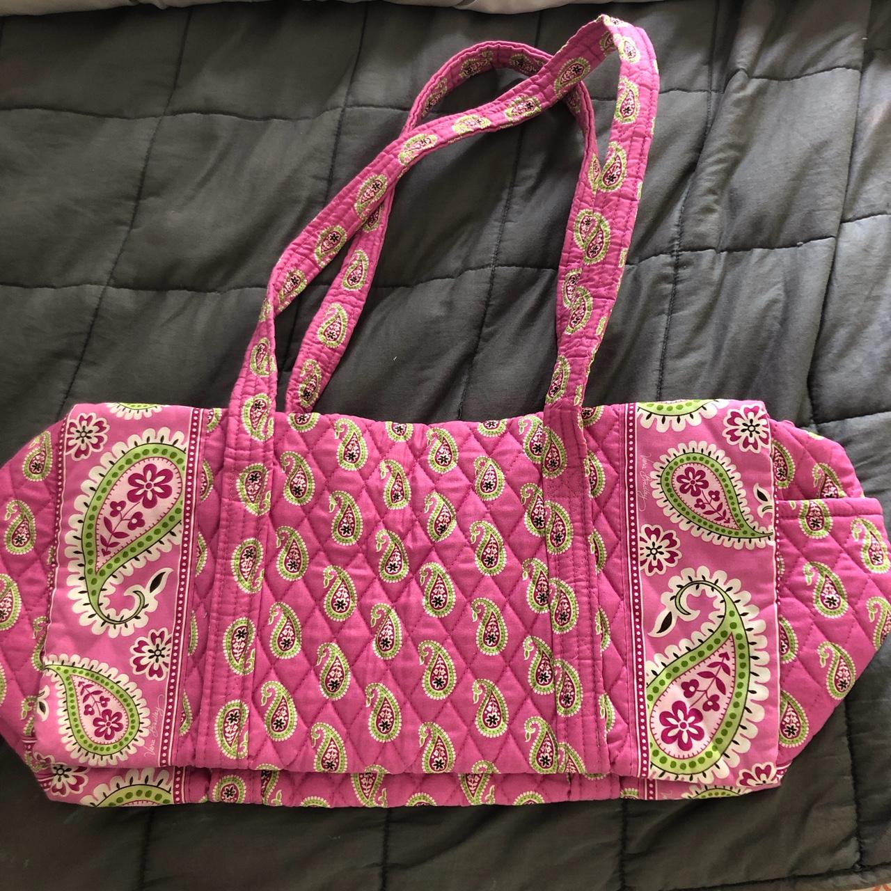pink vera Bradley duffel bag! 20 inches in length!... Depop