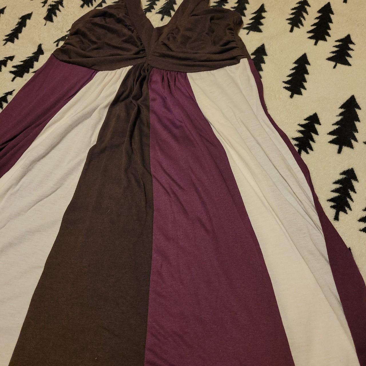 Hype Women's Purple and White Dress
