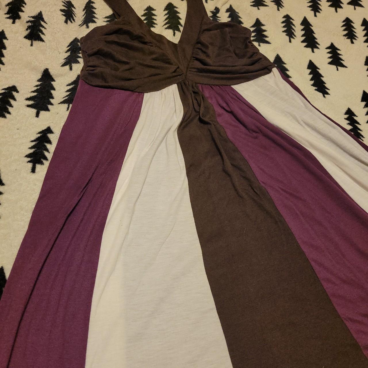 Hype Women's Purple and White Dress (2)