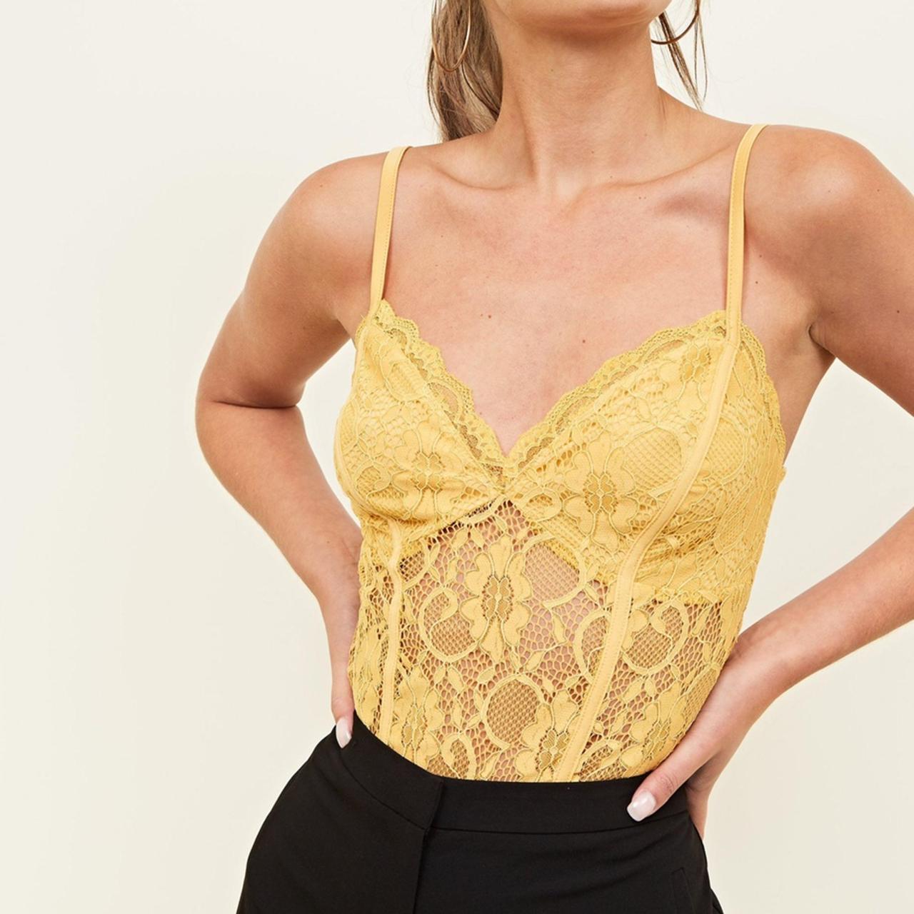 new look gold bodysuit