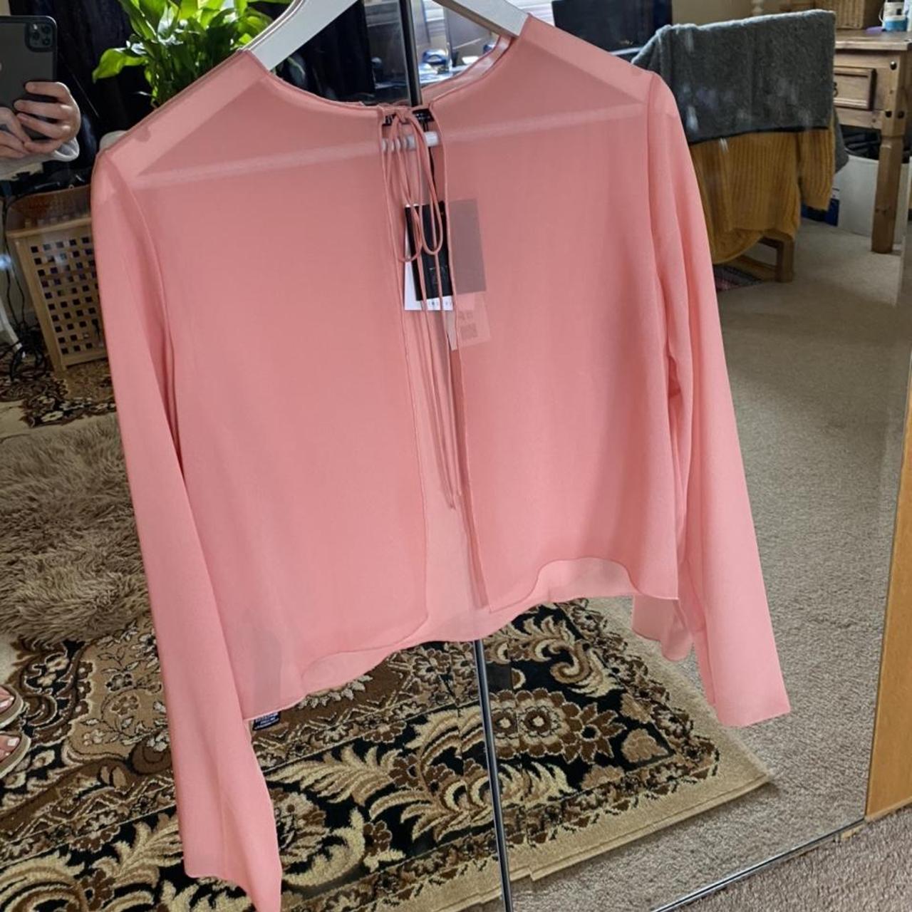 Zara Women's Pink Shirt | Depop