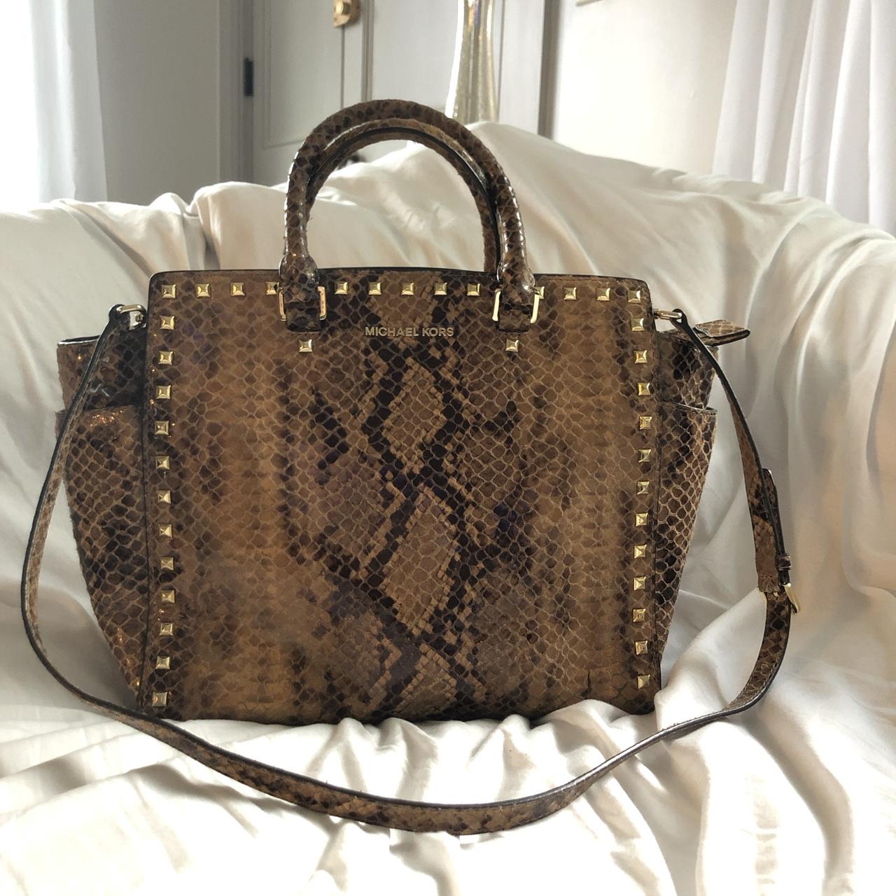 Snakeskin michael clearance kors purse