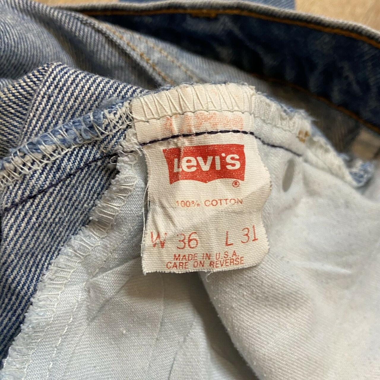 Vintage Levis 517 Denim Shorts Talon Zipper Men's... - Depop