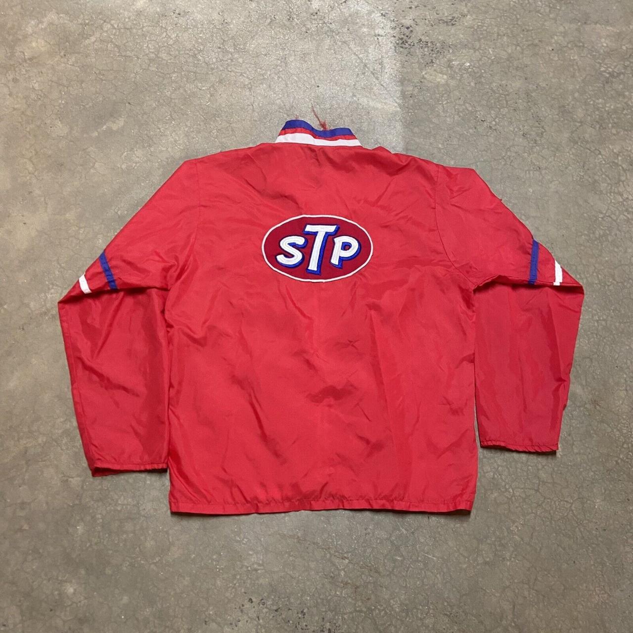 Vintage STP Patch Windbreaker Jacket by Pennee Frock... - Depop