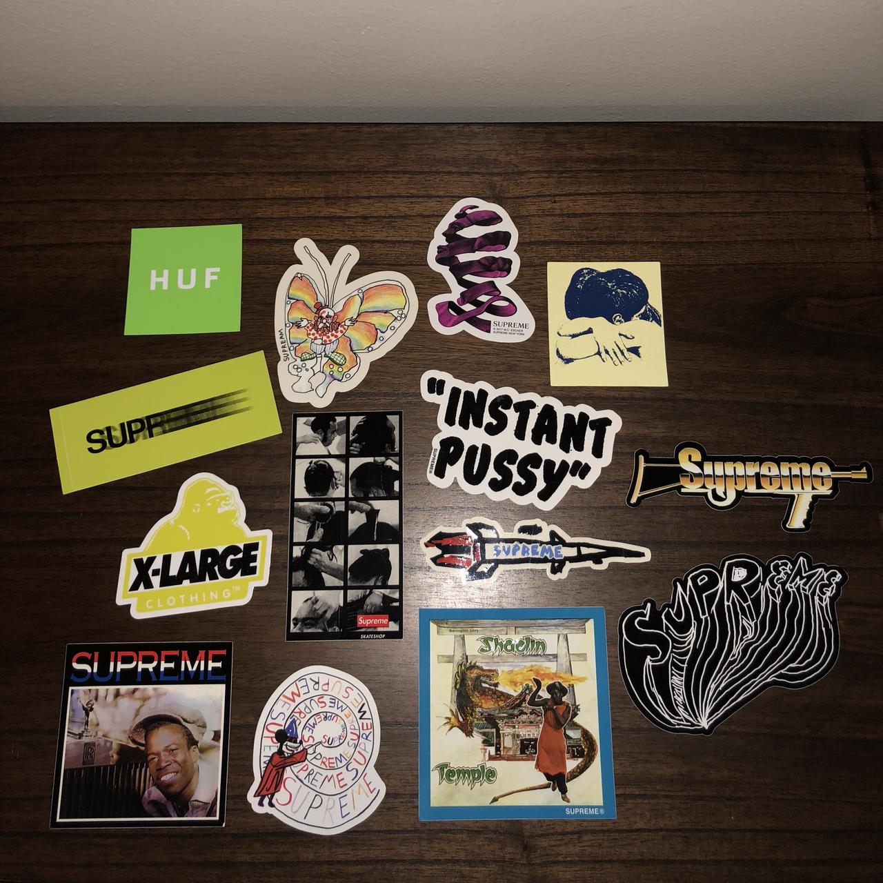 Supreme skateboard stickers