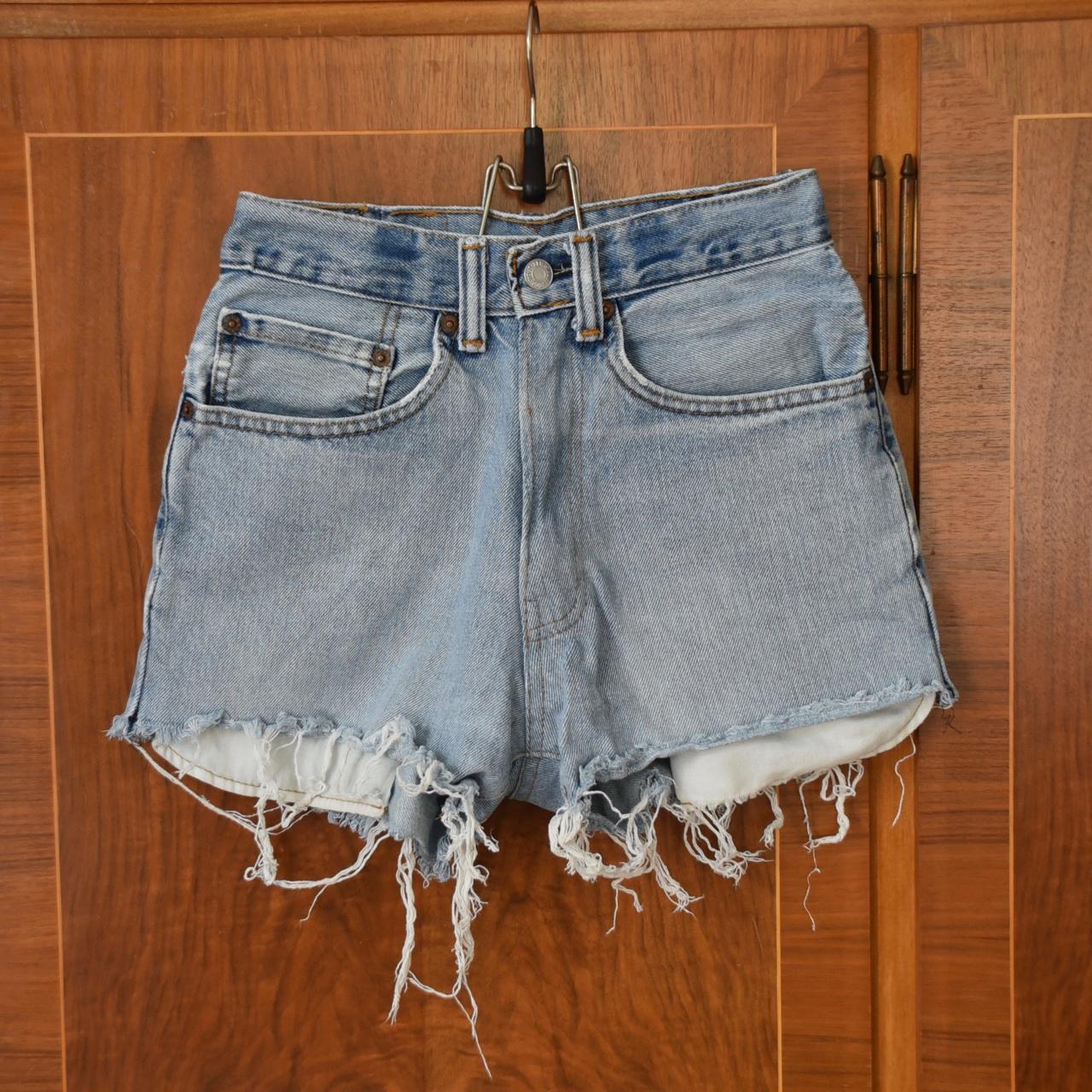 reworked levis shorts