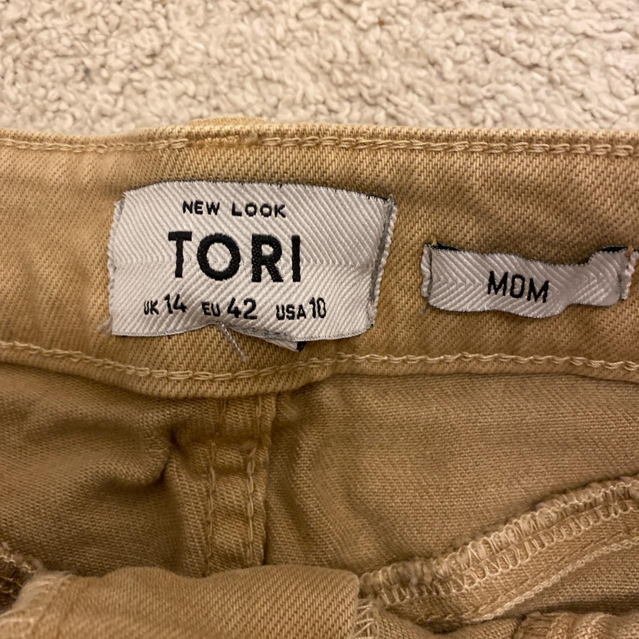 New Look Tori Mom jeans in lovely tan colour. Worn... - Depop