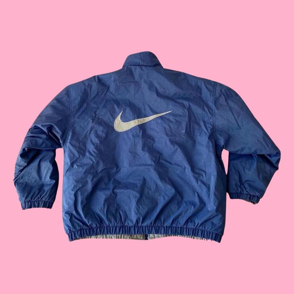 Nike big swoosh online jacket blue