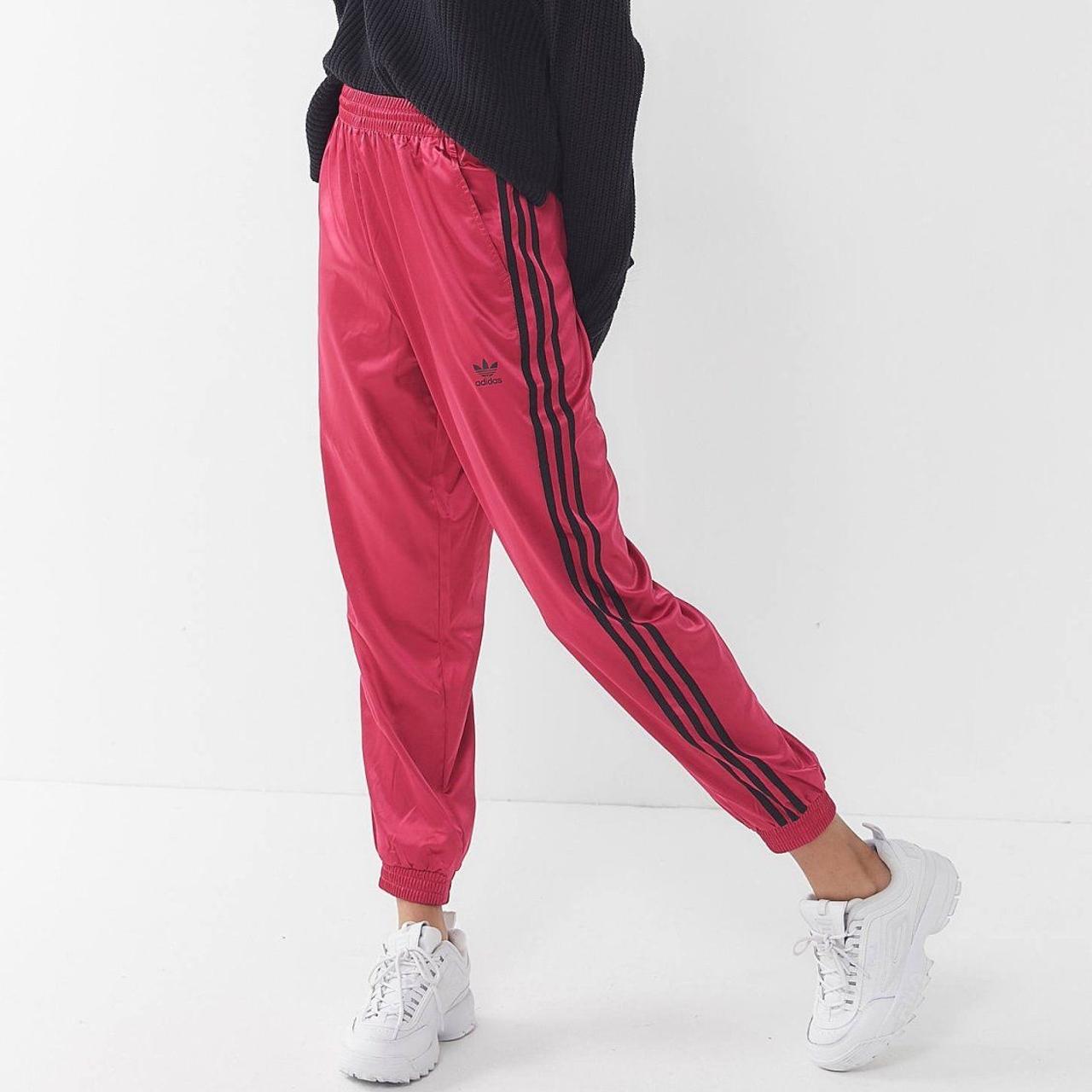 satin adidas pants