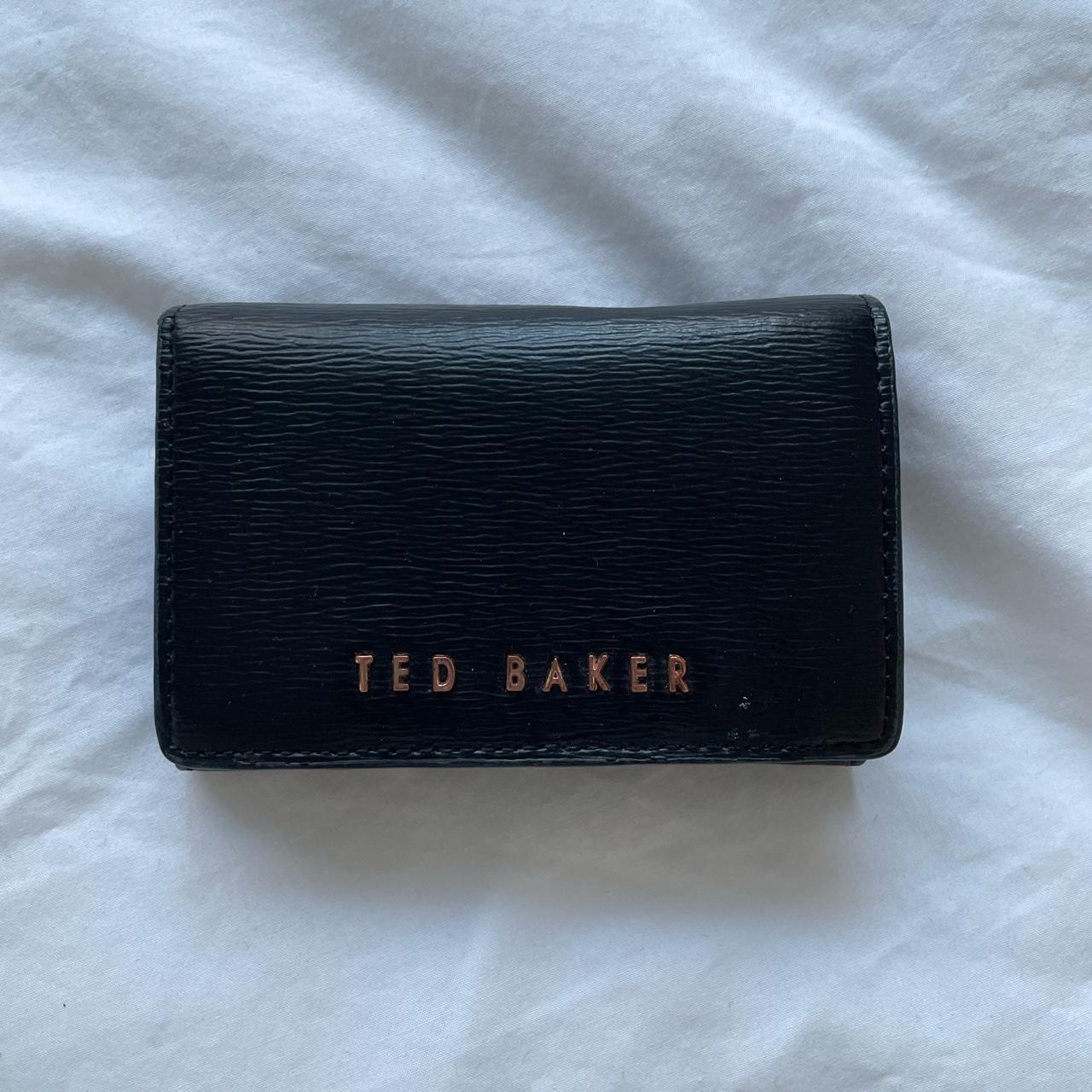 Ted Baker small black leather purse. Selling for £14... - Depop