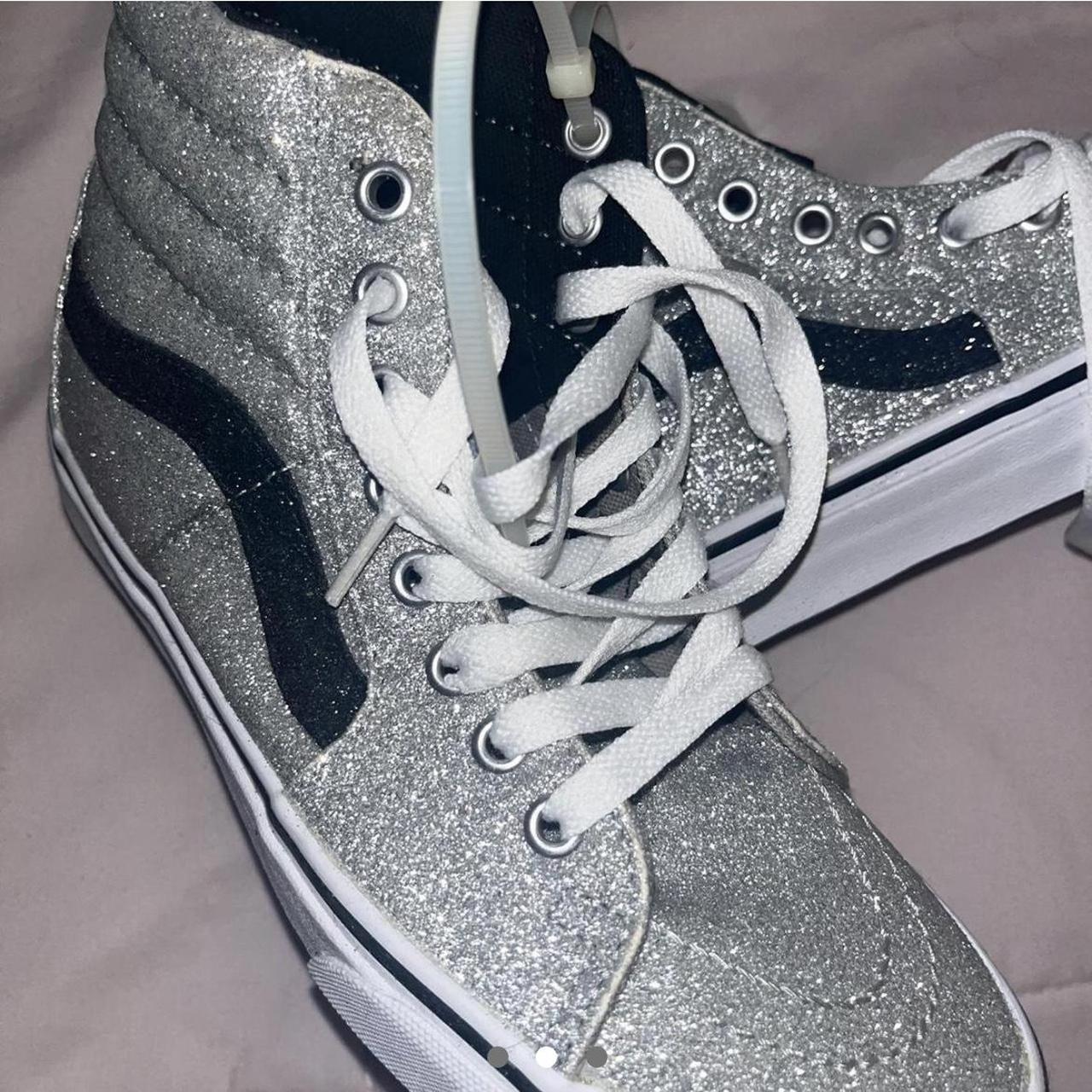 Silver high hot sale top vans