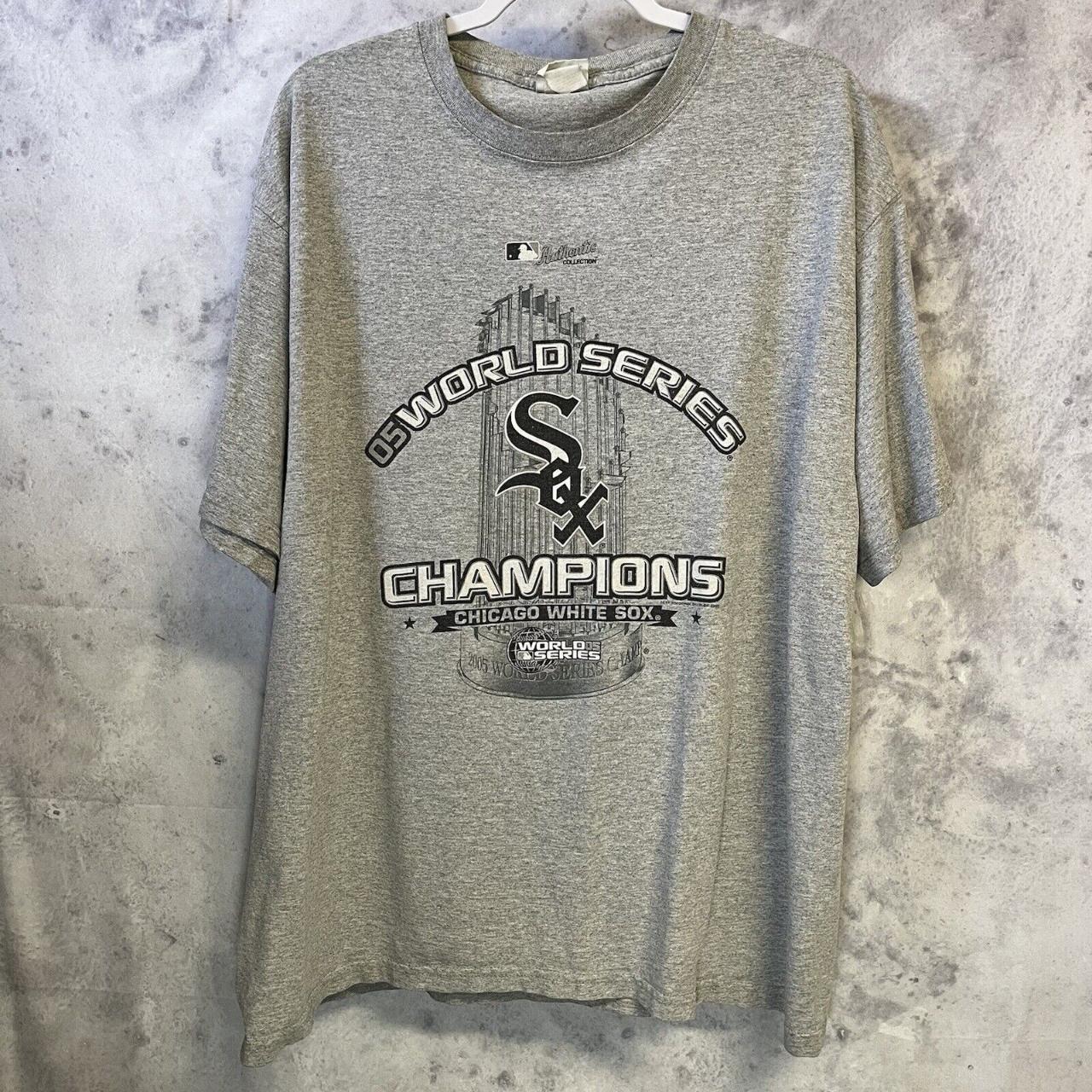 Chicago White Sox Gray 2005 World Champions T Shirt Size XL