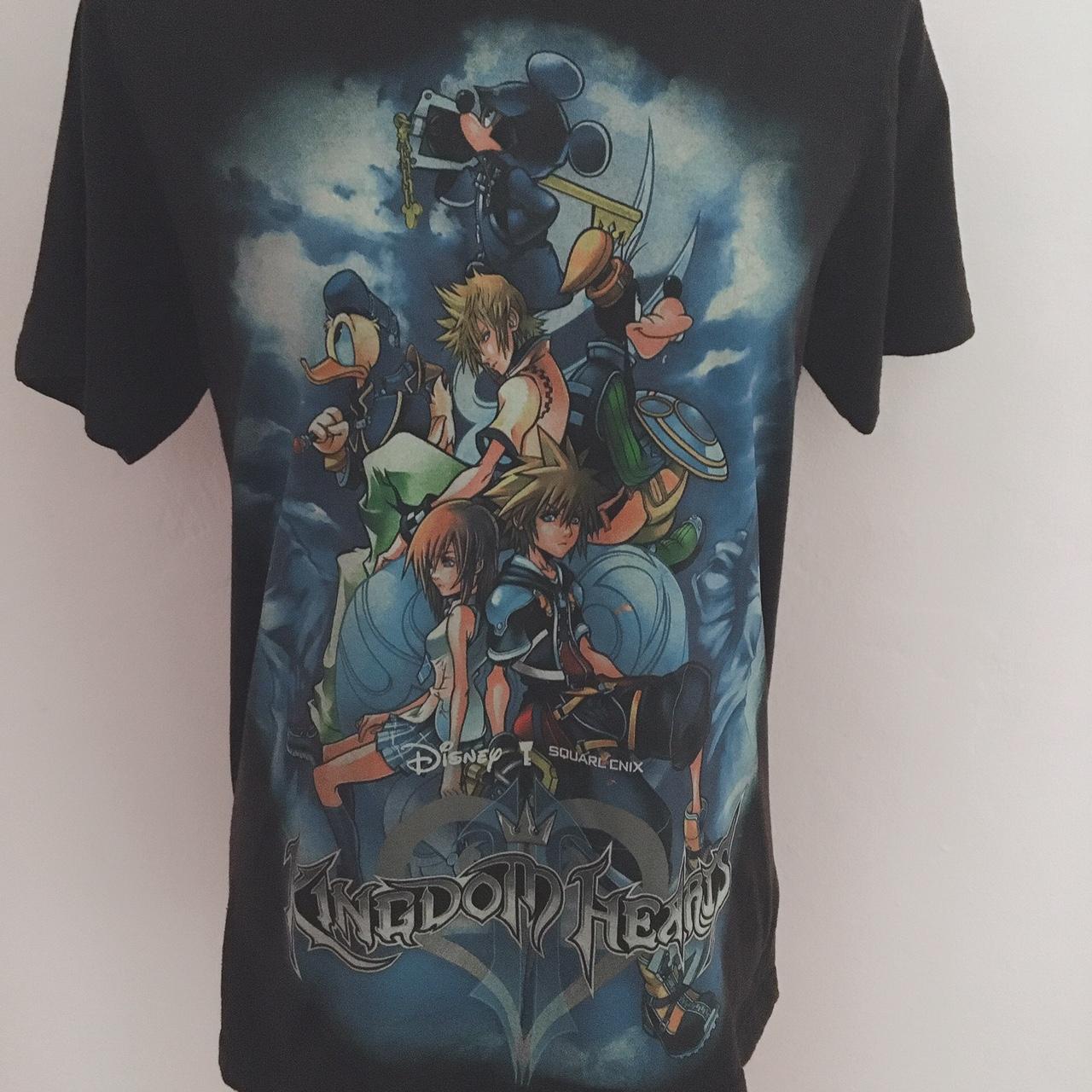 official kingdom hearts merch black short sleeve... - Depop