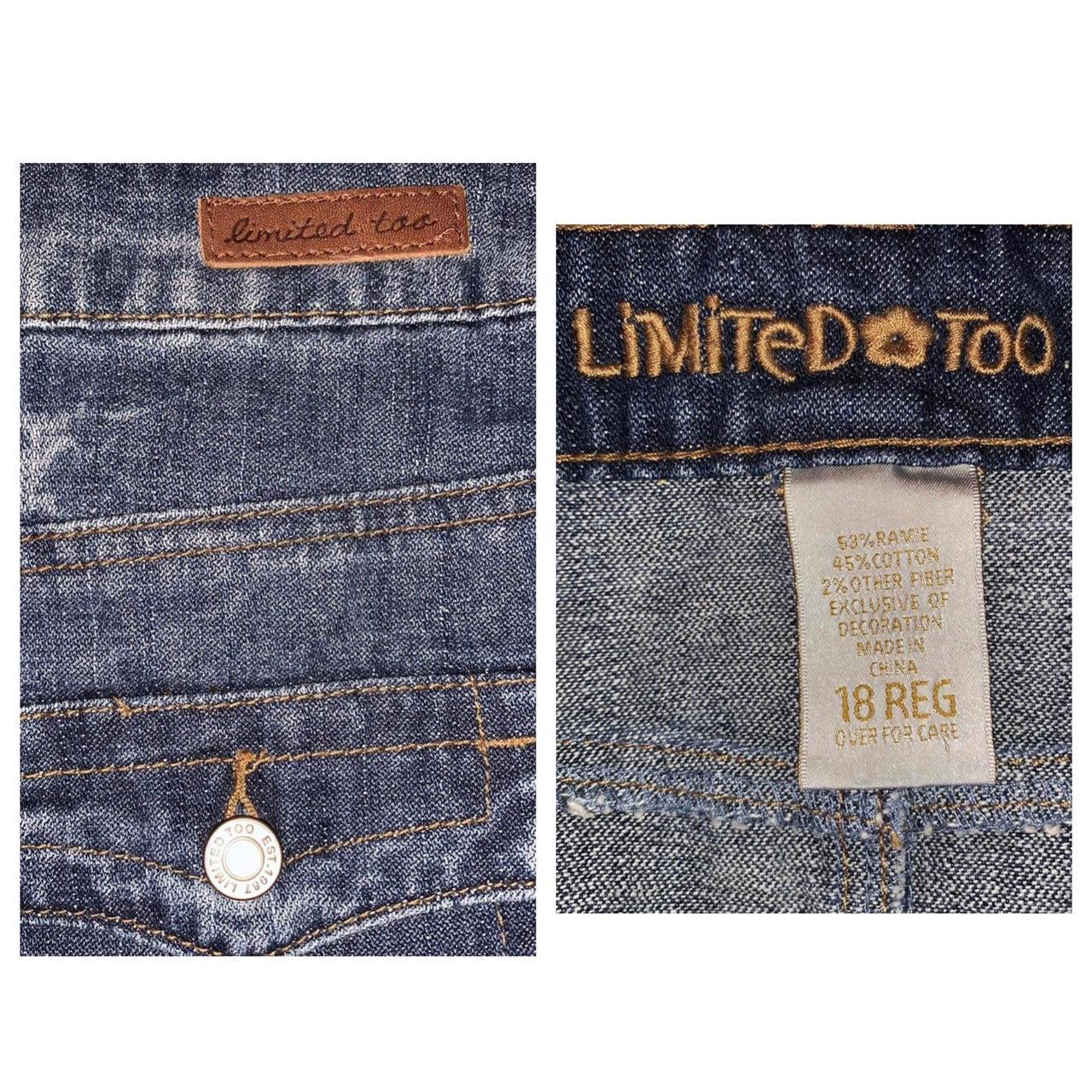 Adorable 2000s Limited Too denim mini skirt 👖 Waist... - Depop