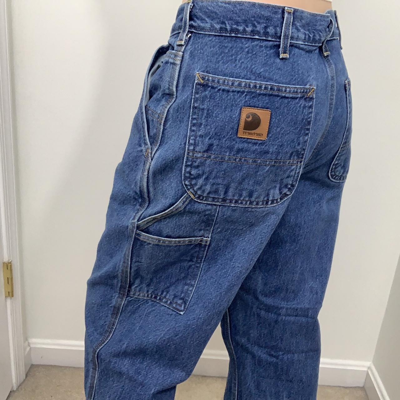 Vintage Carhartt carpenter jeans 👖 Waist measures... - Depop