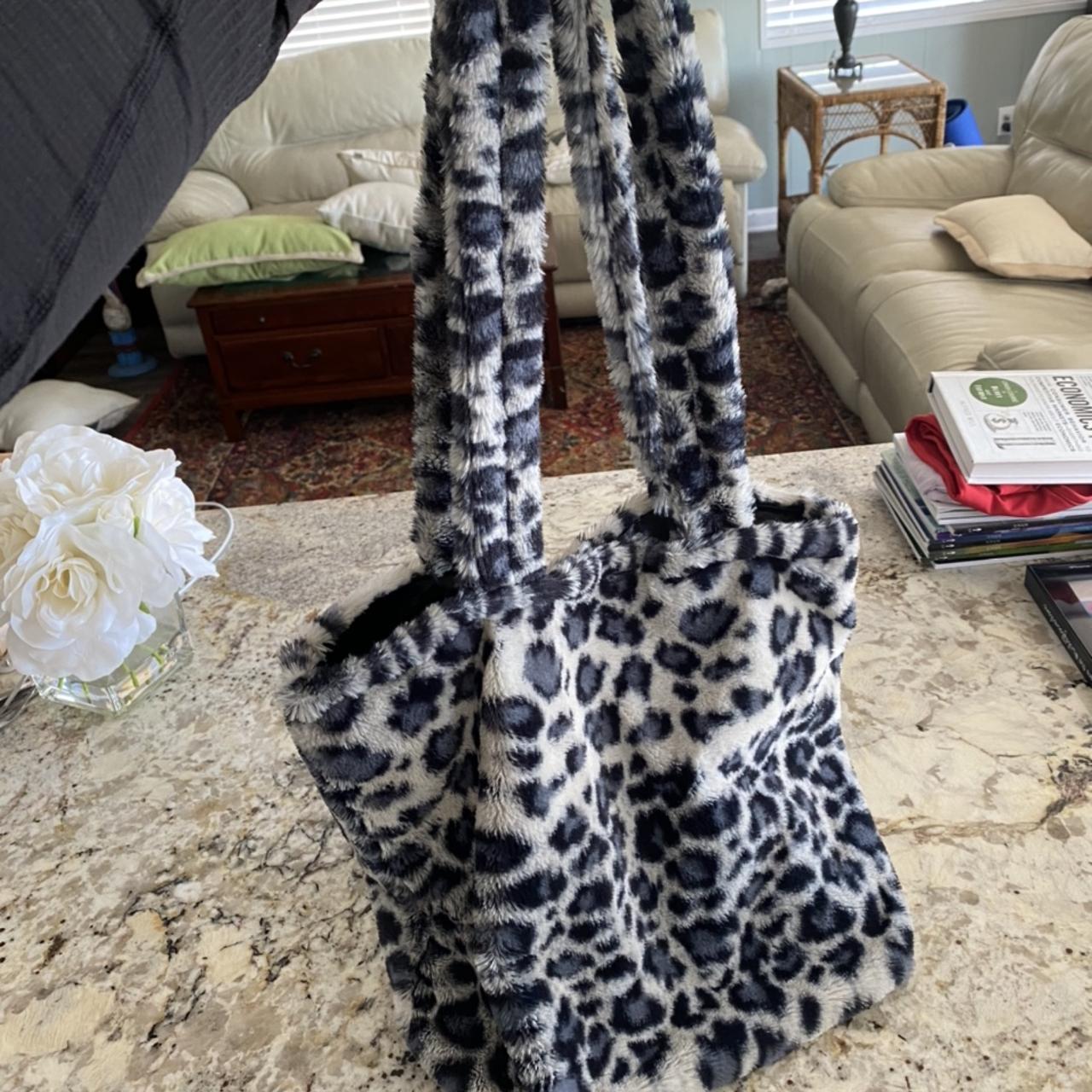 Dark colored cheetah bag made by me! - comes in 3 - Depop