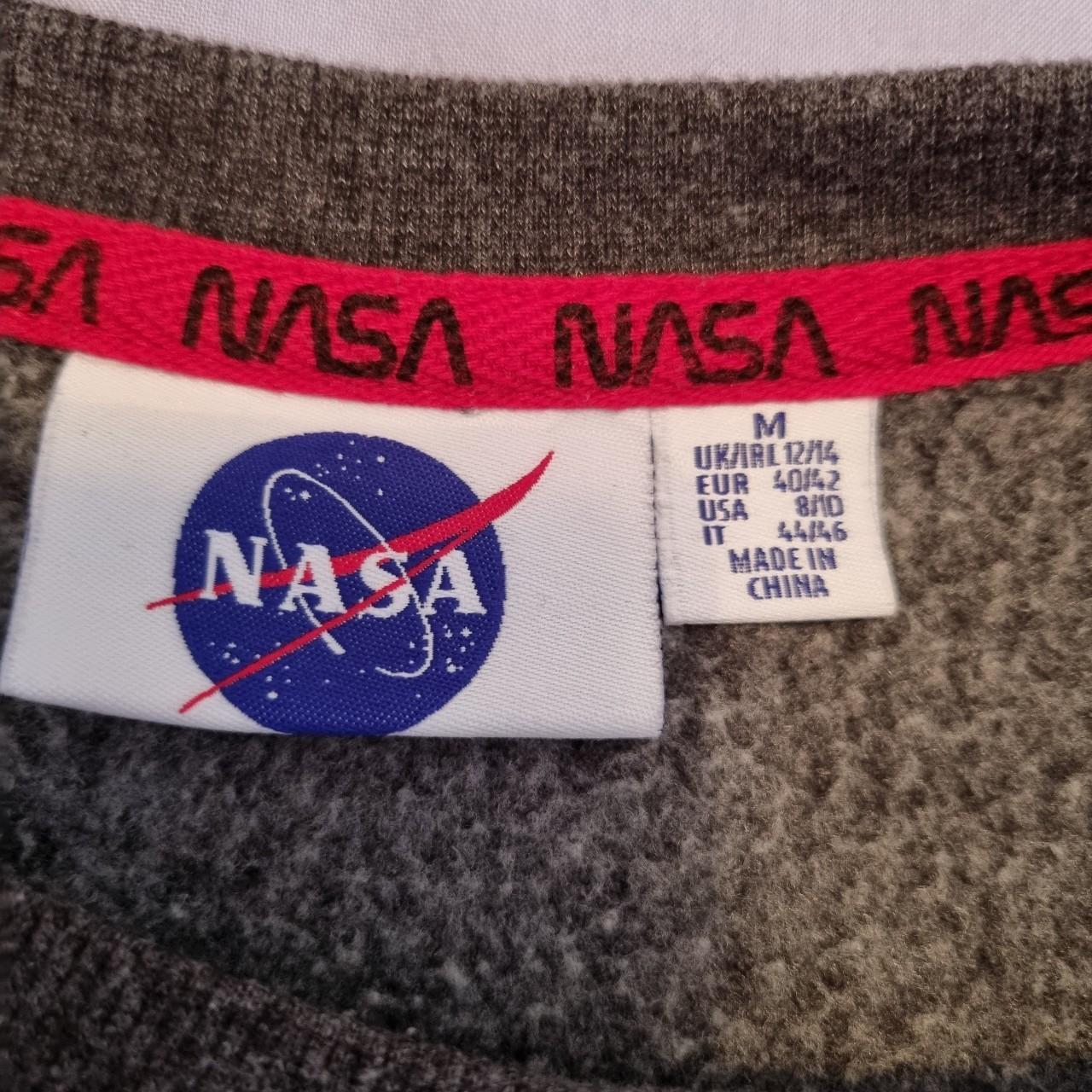 Primark grey NASA logo print sweatshirt sweater,... - Depop