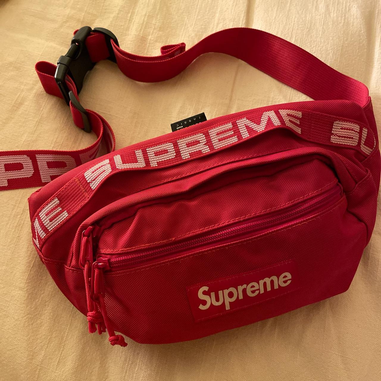 supreme bum bag red