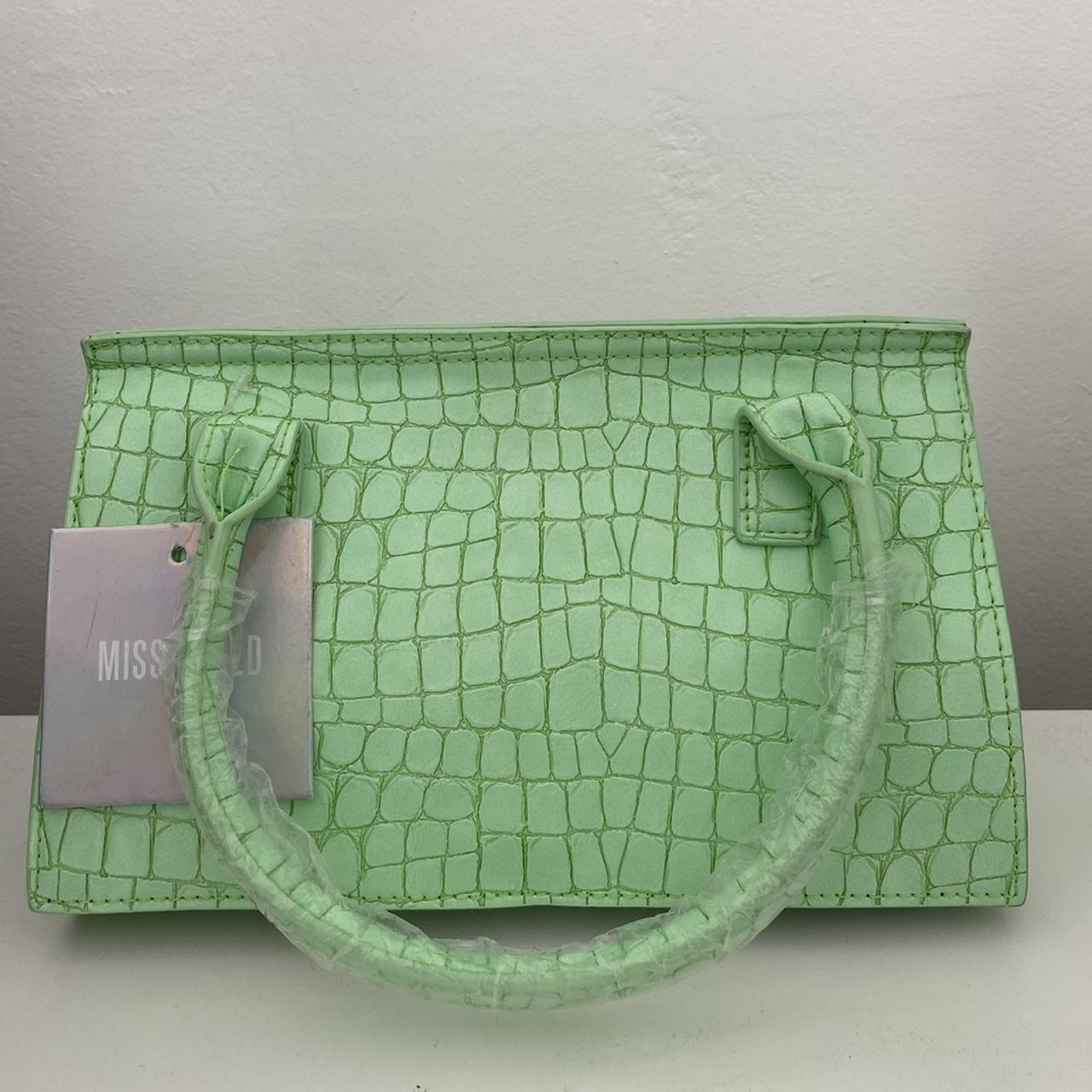 Missguided pale green, crocodile skin