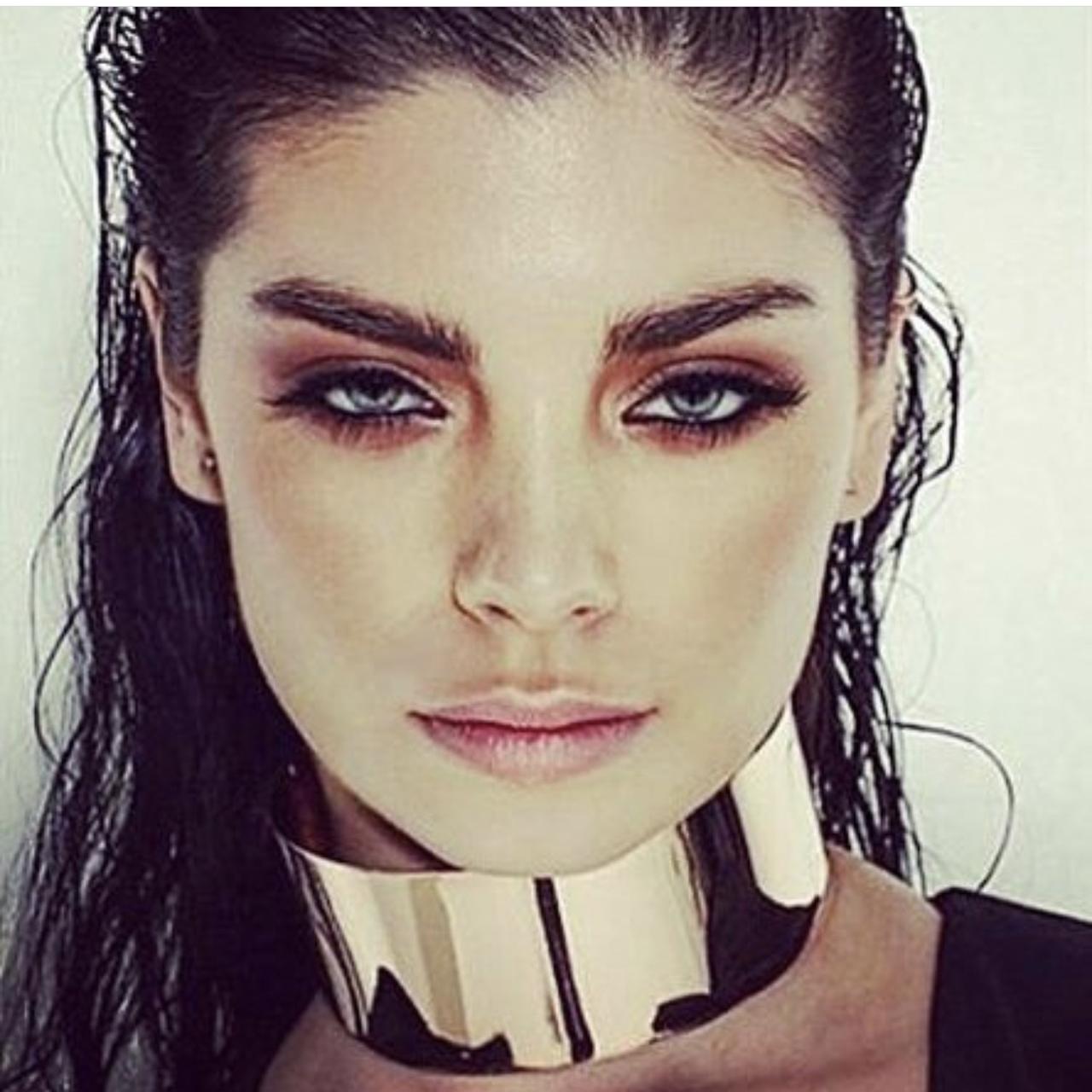 BISJOUX 3 inch brass neck collar cuff Retails... Depop