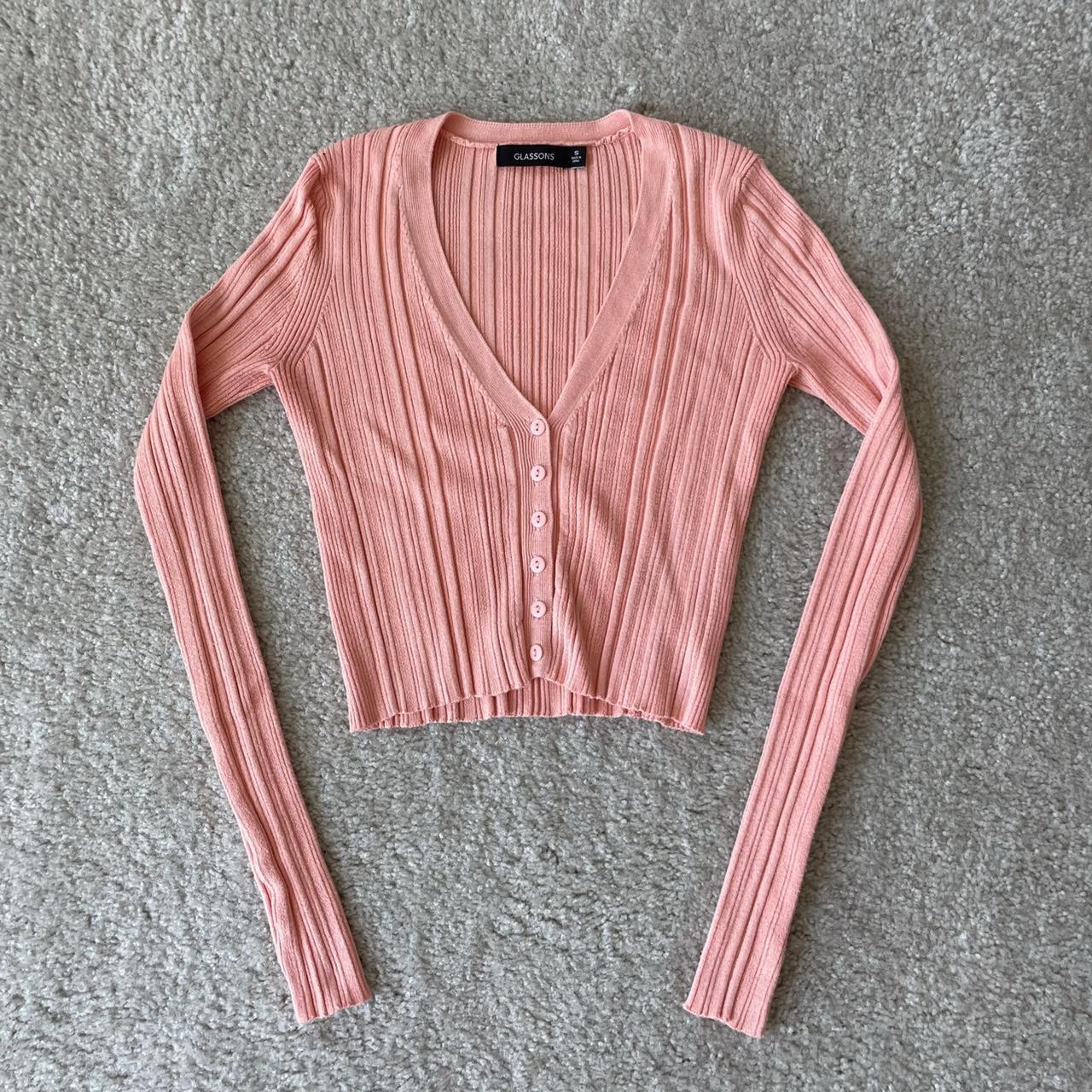 Glassons Women's Pink Cardigan Depop
