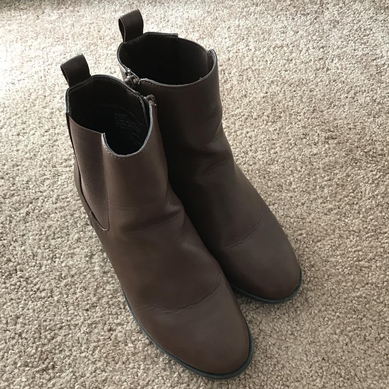 GAP Brown Round toe booties. Perfect for... - Depop