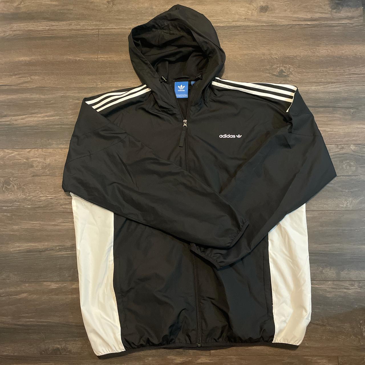 Adidas Zip Up Track Jacket Size XL Scuff as shown... - Depop